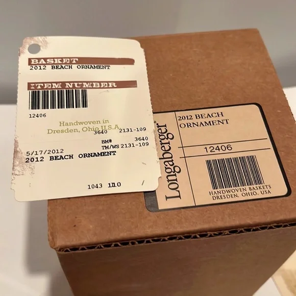 Longaberger Ornament - 2012 Beach Ornament NWT and NIB - Picture 7 of 13